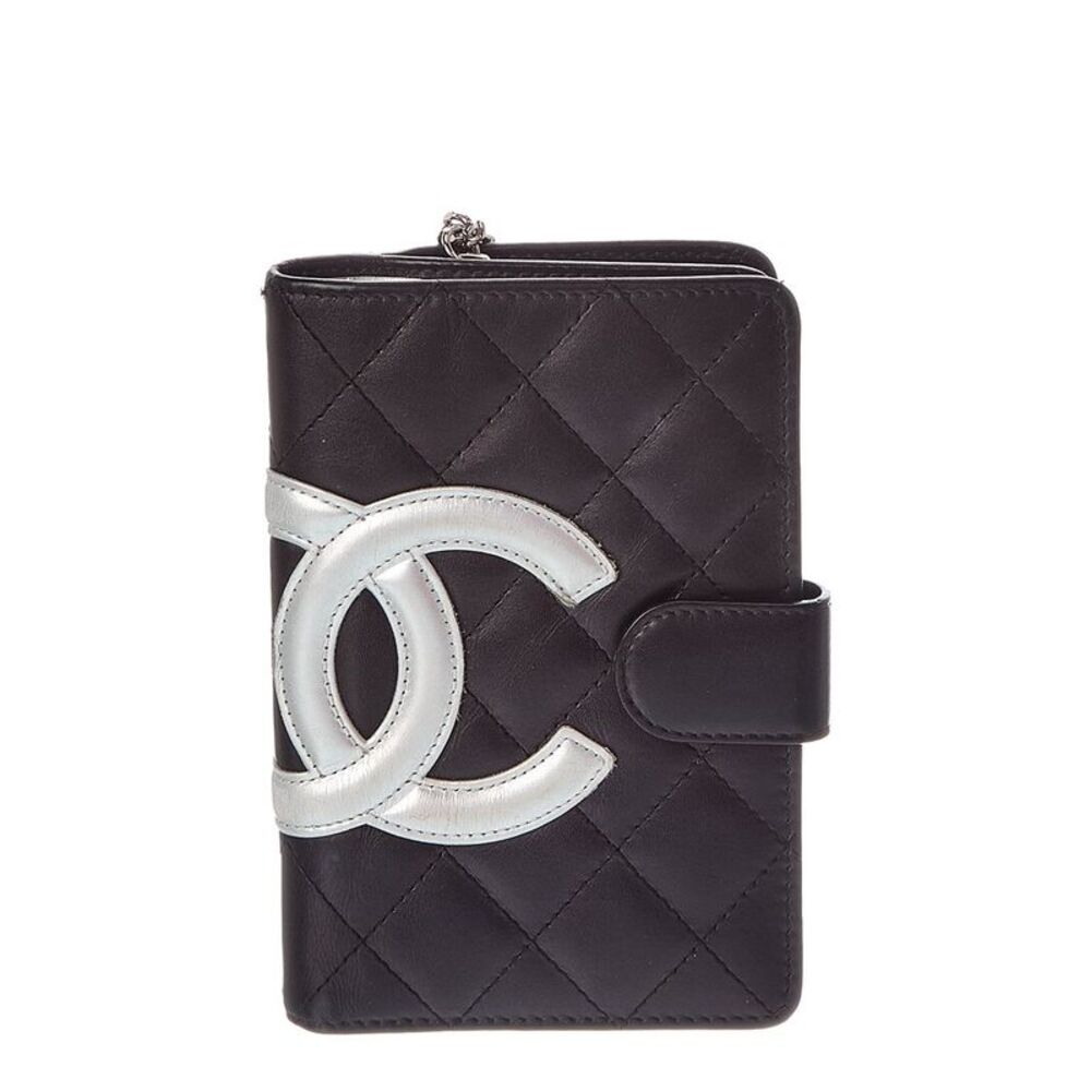 Chanel Black Quilted Leather Cambon Wallet (Authentic Pre-Loved)